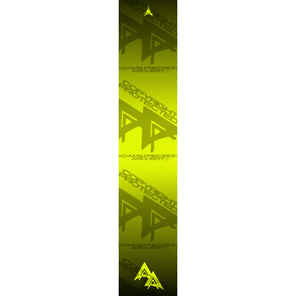 DISSOLVING COLOR 2.0 SERIES ARROW WRAPS - FLO YELLOW FLUORESCENT