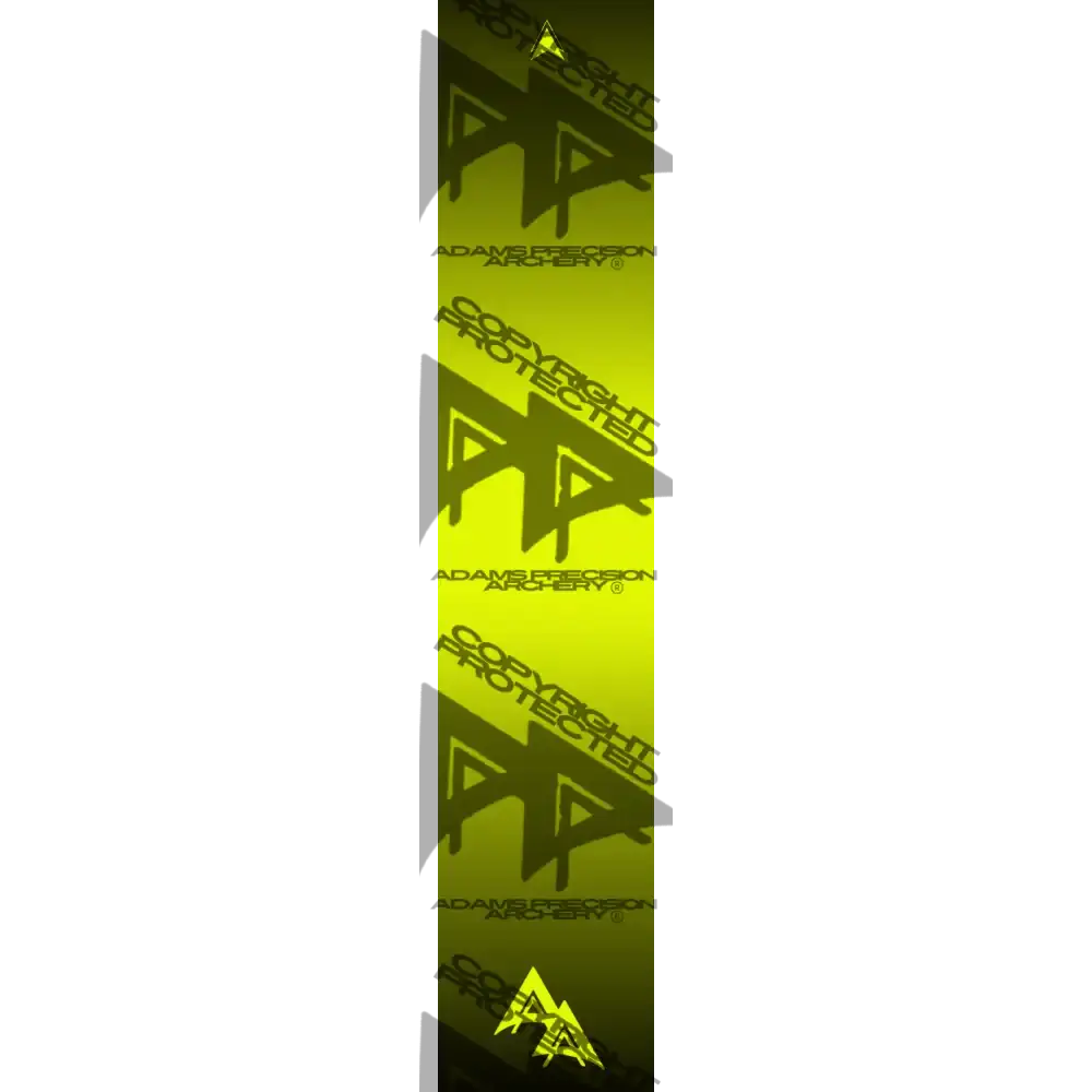 DISSOLVING COLOR 2.0 SERIES ARROW WRAPS - FLO YELLOW FLUORESCENT