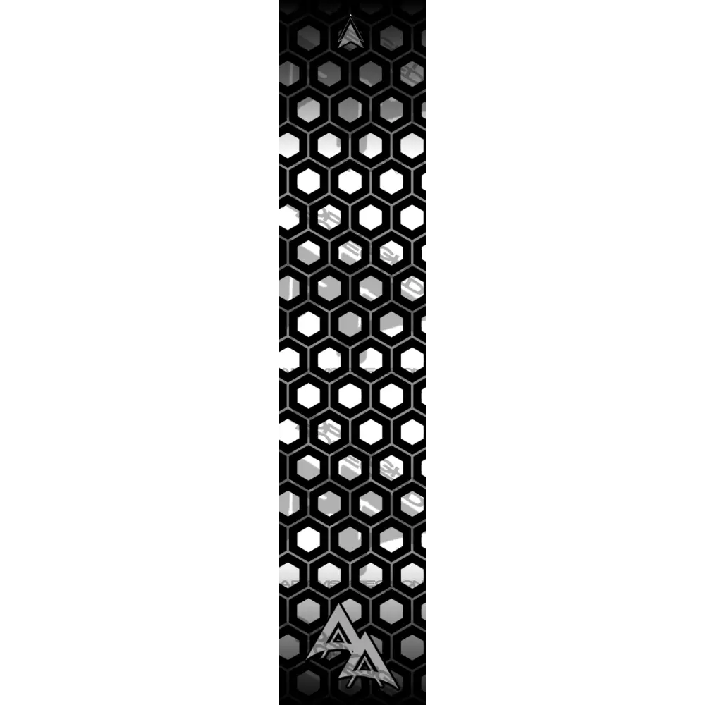 DOUBLE HEX GREY REFLECTIVE SIZE: 1’’ X 5’’ OVERSTOCK