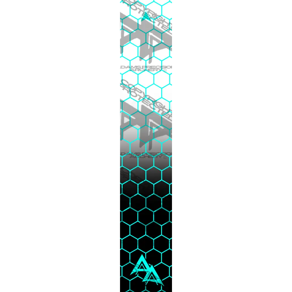 HEX FADE TEAL SIZE:.85’’ X 6’’ OVERSTOCK