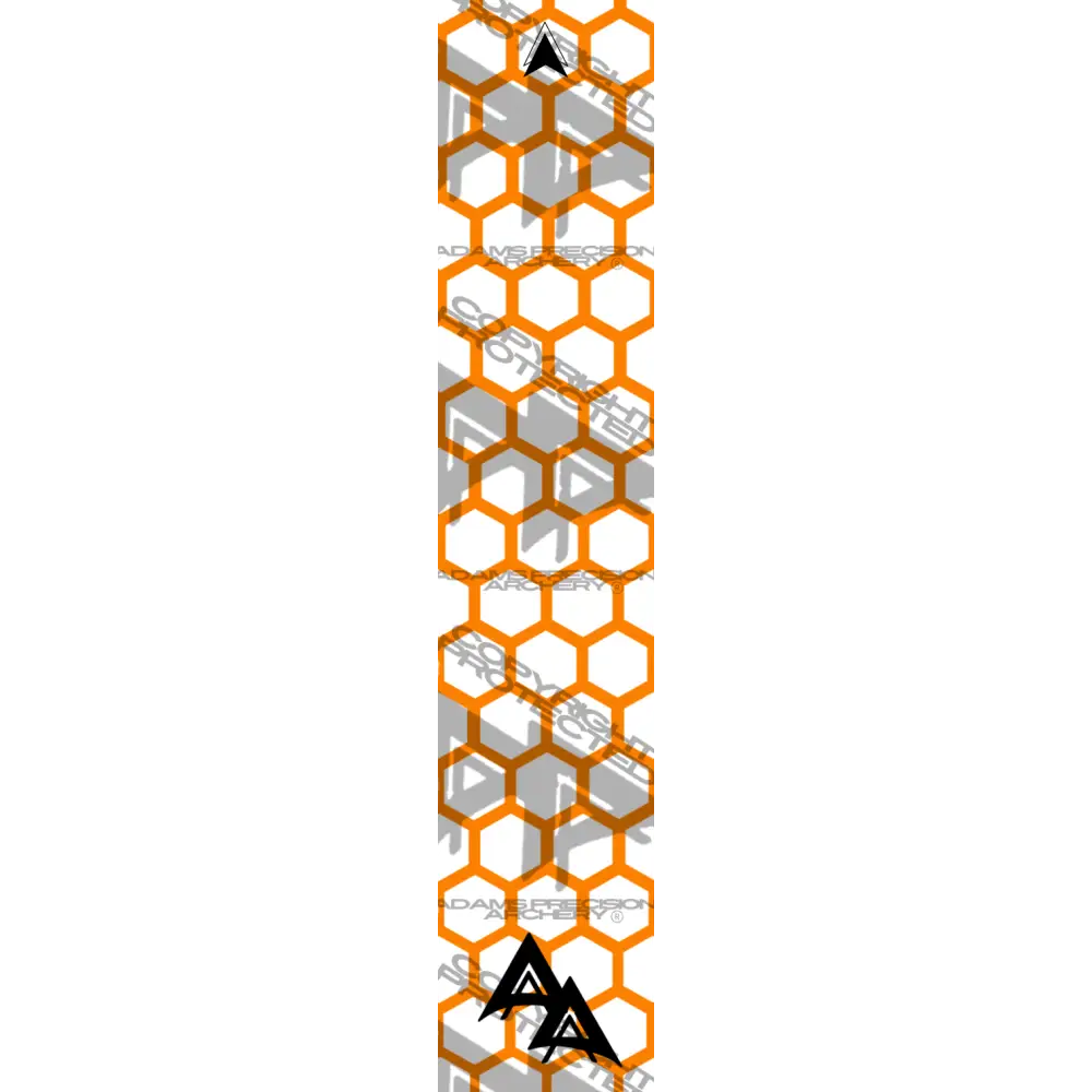 HEX OUTLINE ORANGE SIZE:.85’’ X 5’’ OVERSTOCK