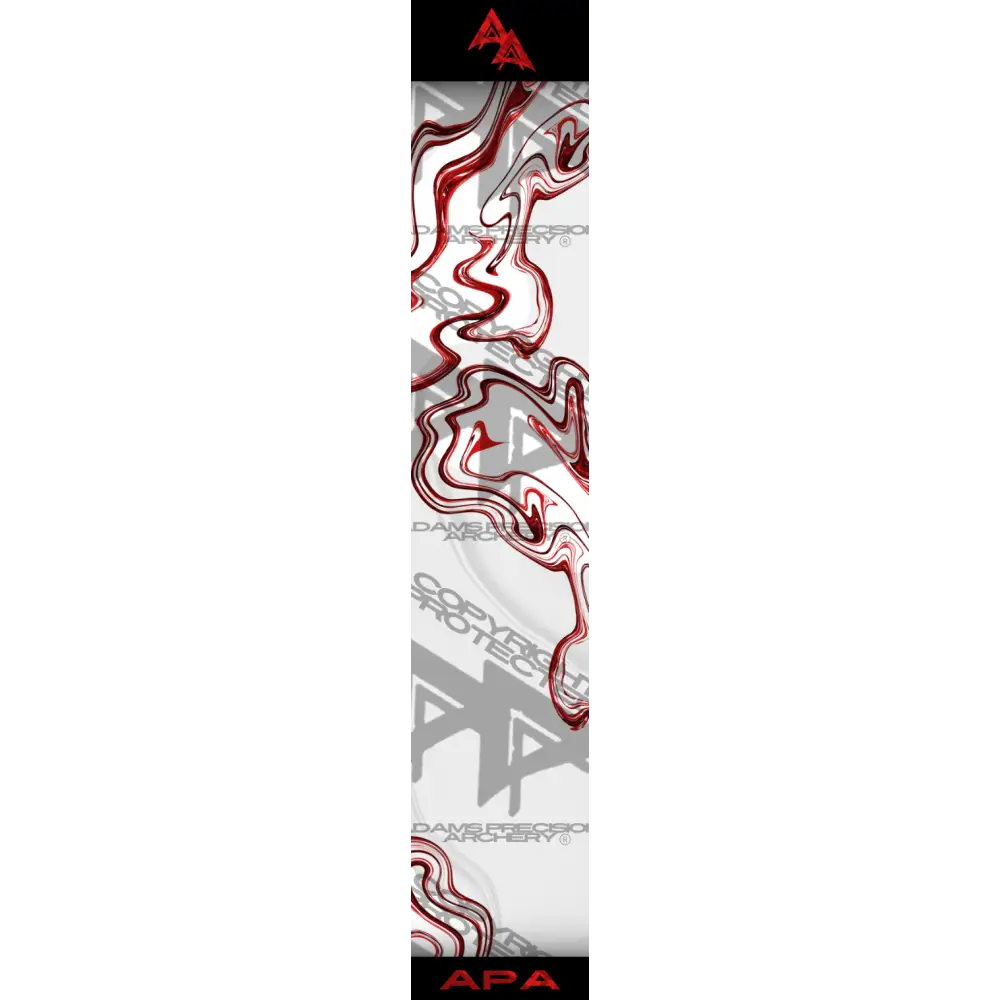 SMOKE TOPO SERIES ARROW WRAPS - RED MATTE (STANDARD)