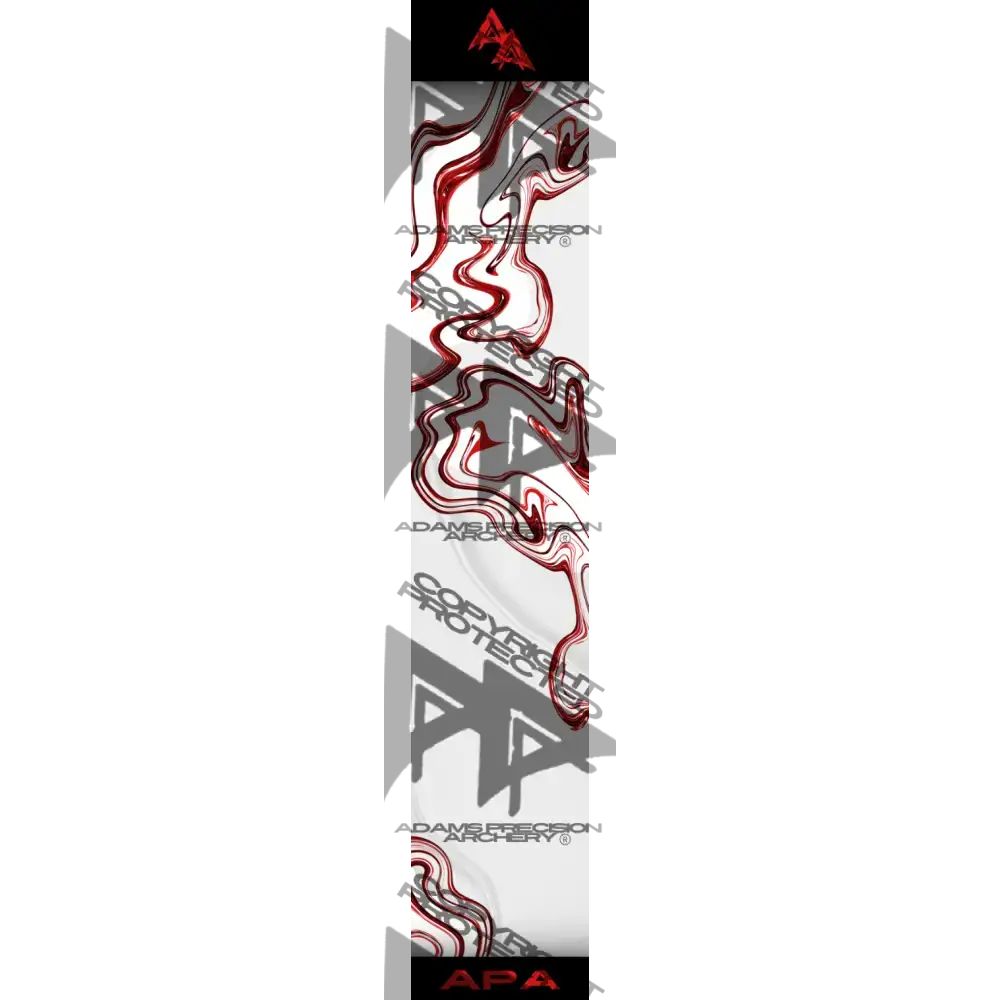 SMOKE TOPO SERIES ARROW WRAPS - RED MATTE (STANDARD)