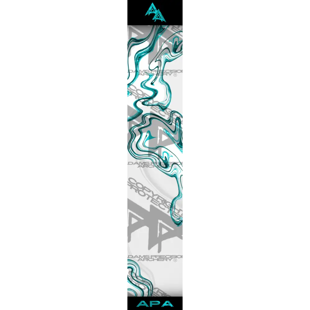 SMOKE TOPO SERIES ARROW WRAPS - TEAL MATTE (STANDARD)