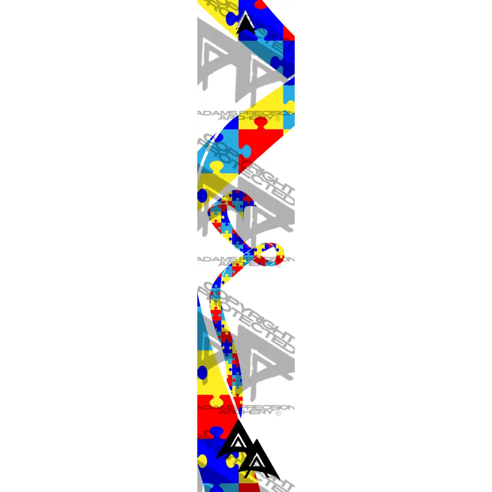 SUPPORT RIBBON AUTISM SERIES ARROW WRAPS MATTE (STANDARD) All SERIES