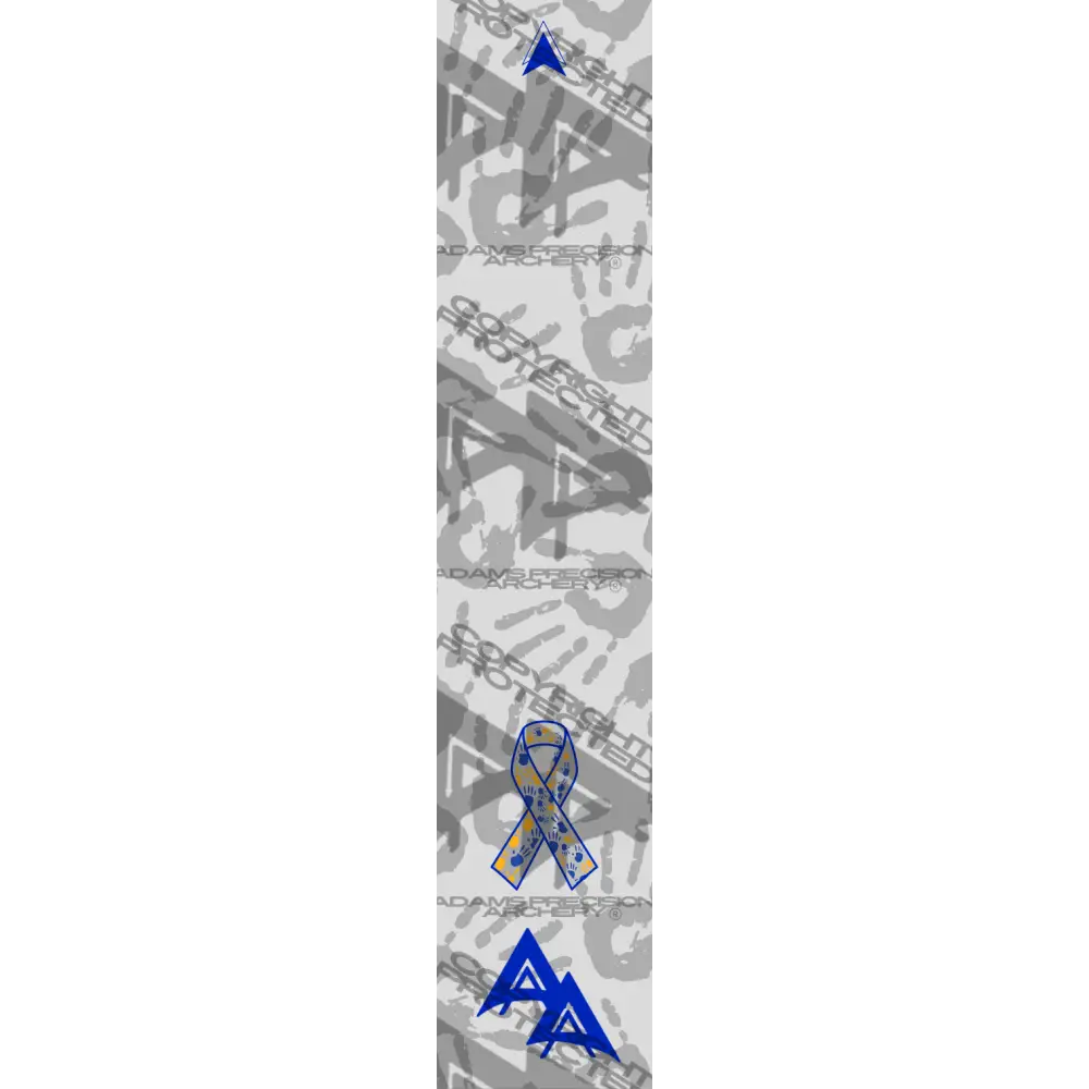 SUPPORT RIBBON DOWN SYNDROME SERIES ARROW WRAPS MATTE (STANDARD) All SERIES