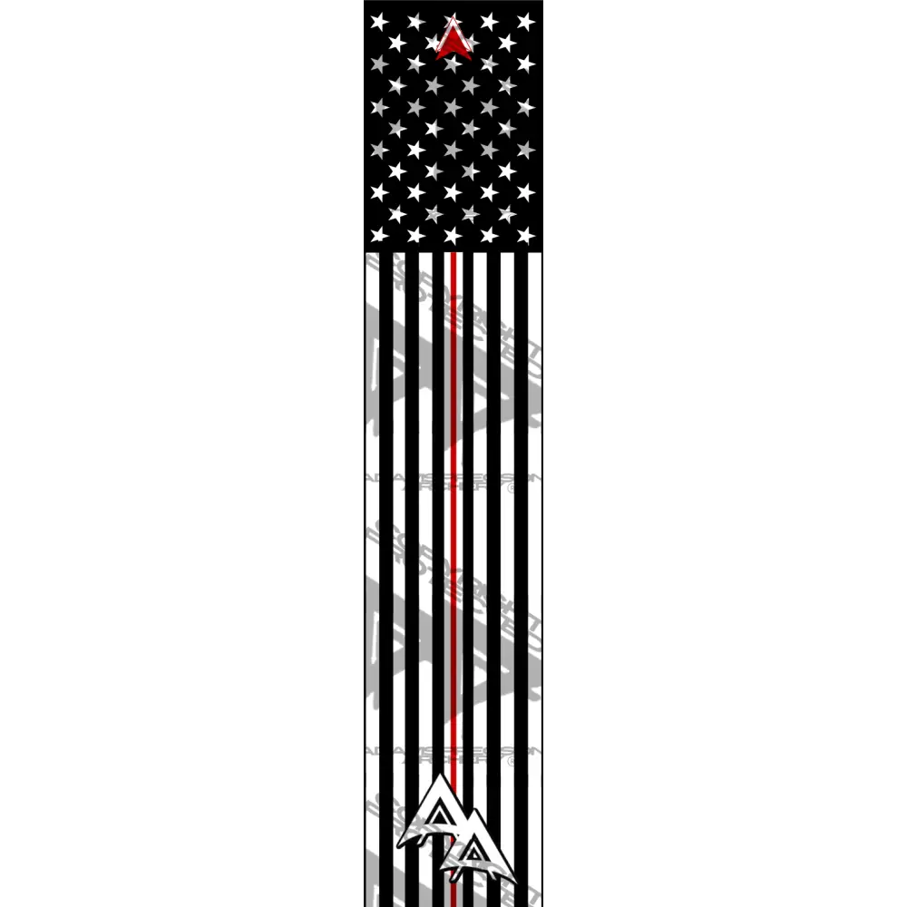 THIN RED ON WHITE LINE SERIES ARROW WRAPS MATTE (STANDARD) All SERIES