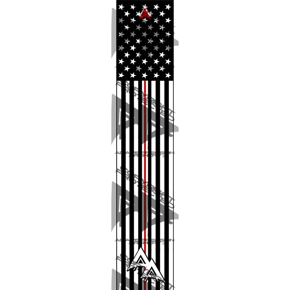 THIN RED ON WHITE LINE SERIES ARROW WRAPS MATTE (STANDARD) All SERIES