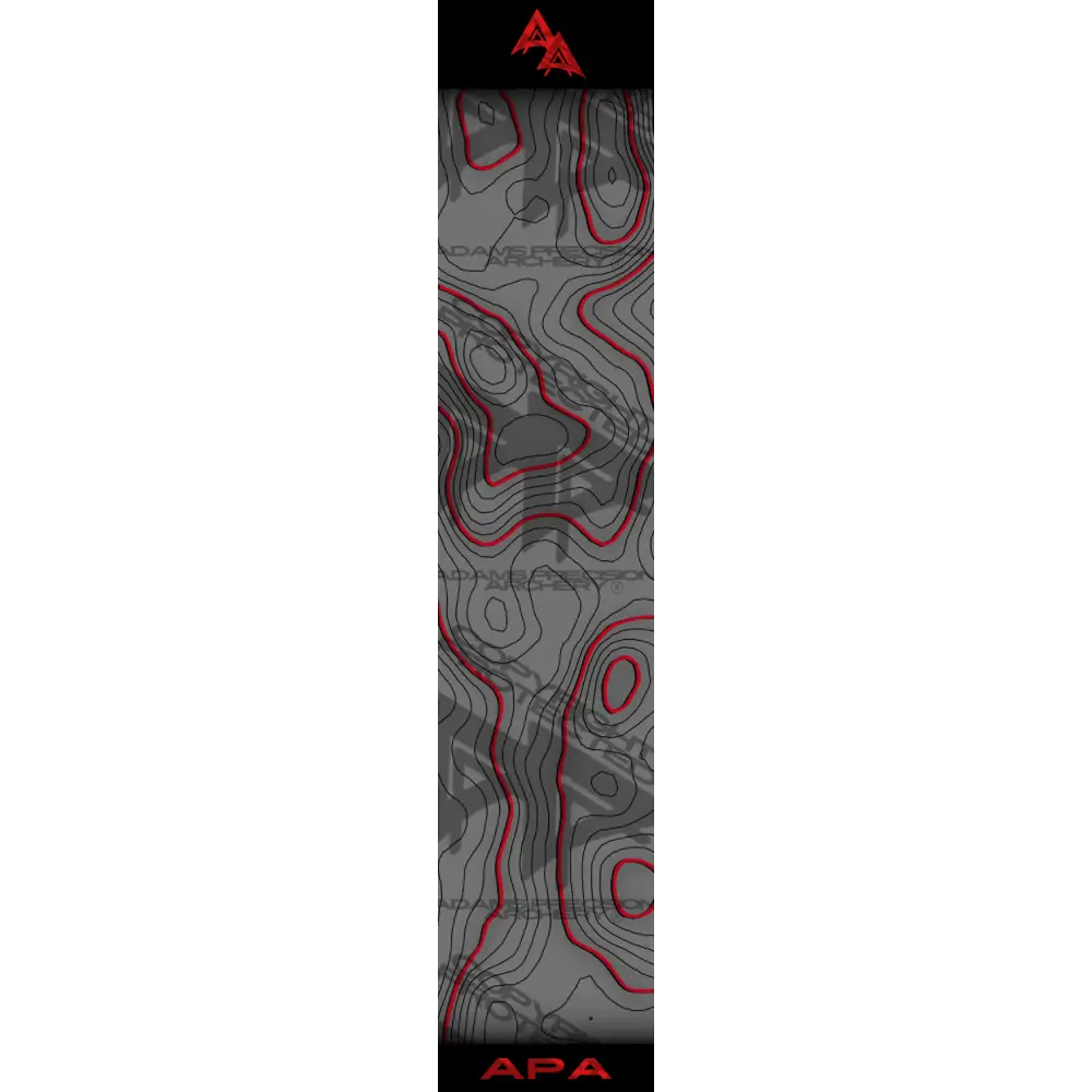 TOPO 2.0 SERIES ARROW WRAPS - GREY | RED MATTE (STANDARD)