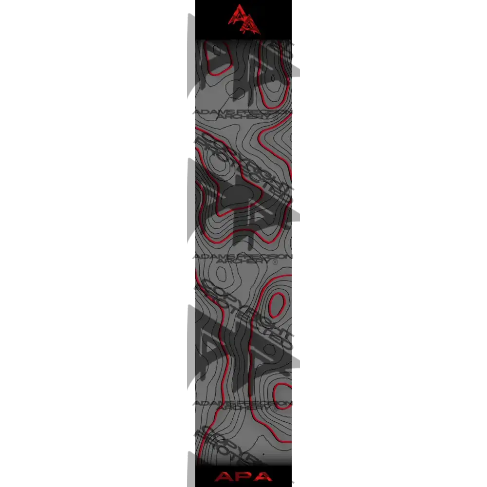 TOPO 2.0 SERIES ARROW WRAPS - GREY | RED MATTE (STANDARD)
