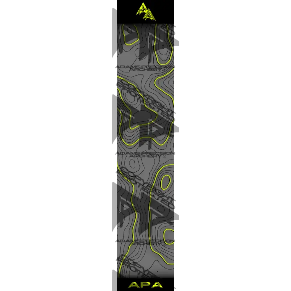 TOPO 2.0 SERIES ARROW WRAPS - GREY | YELLOW MATTE (STANDARD)
