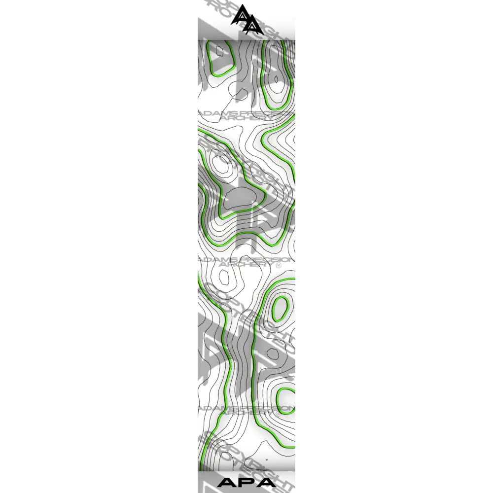 TOPO 2.0 SERIES ARROW WRAPS - WHITE | GREEN MATTE (STANDARD)