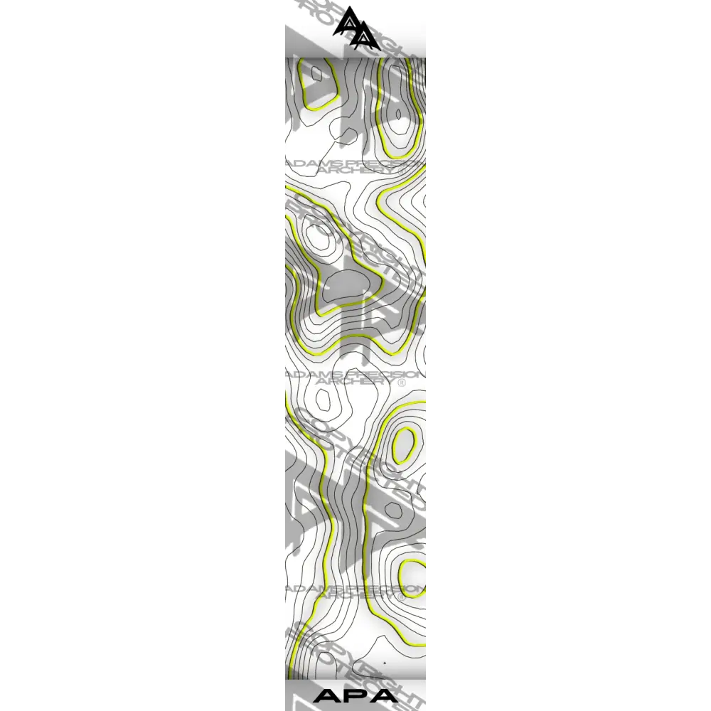 TOPO 2.0 SERIES ARROW WRAPS - WHITE | YELLOW MATTE (STANDARD)