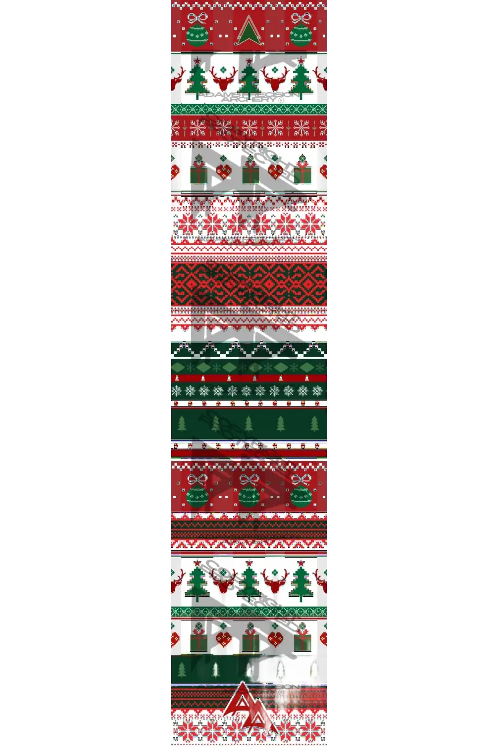 UGLY CHRISTMAS SWEATER - RED PATTERN