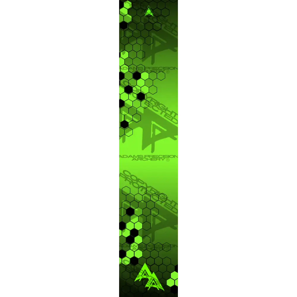 VANISHING HEX 2.0 SERIES ARROW WRAPS - FLO GREEN FLUORESCENT