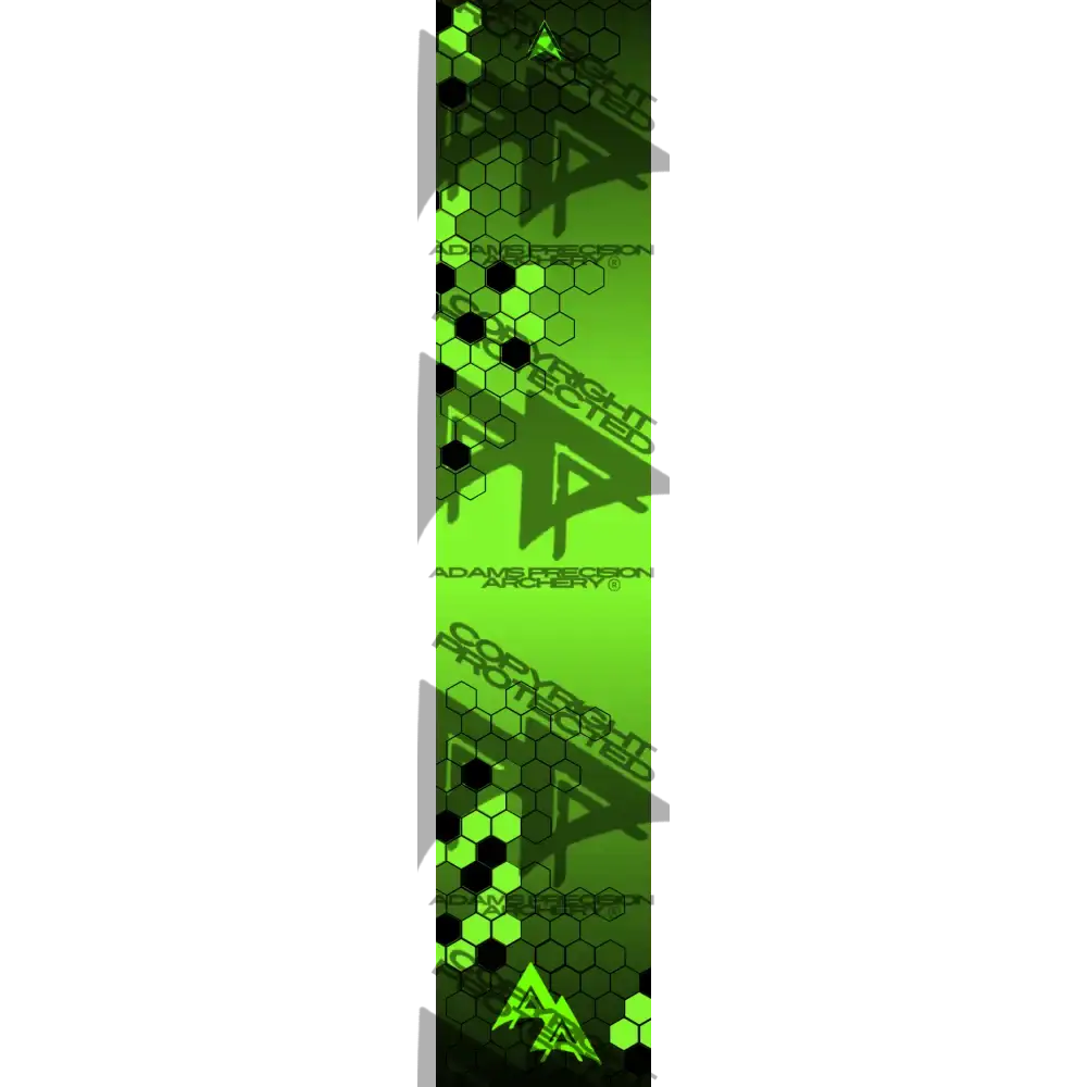 VANISHING HEX 2.0 SERIES ARROW WRAPS - FLO GREEN FLUORESCENT