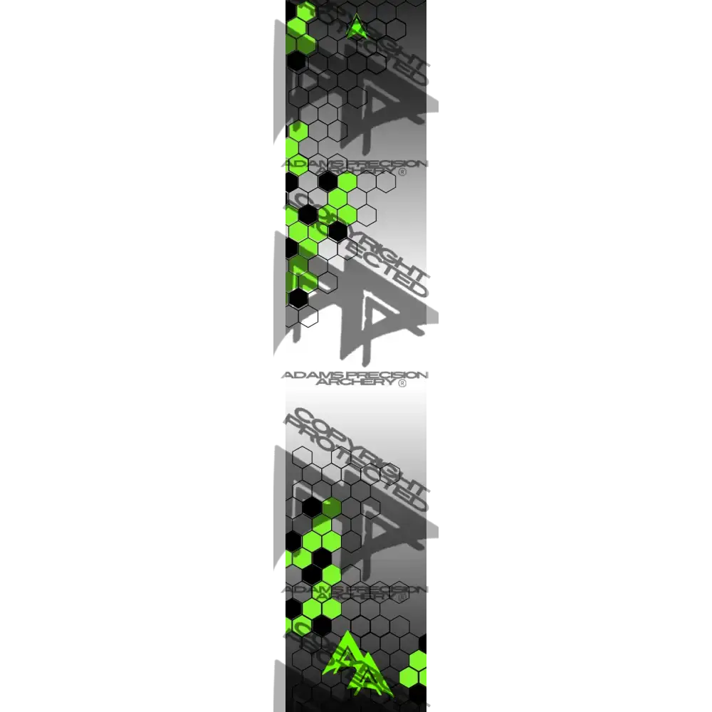 VANISHING HEX 2.0 SERIES ARROW WRAPS - WHITE | GREEN MATTE (STANDARD)