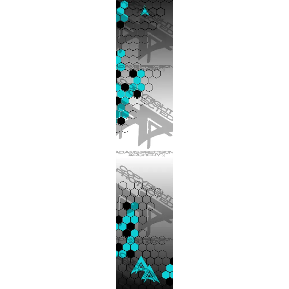VANISHING HEX 2.0 SERIES ARROW WRAPS - WHITE | TEAL MATTE (STANDARD)