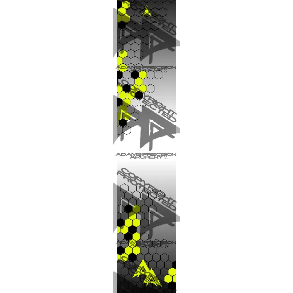 VANISHING HEX 2.0 SERIES ARROW WRAPS - WHITE | YELLOW MATTE (STANDARD)