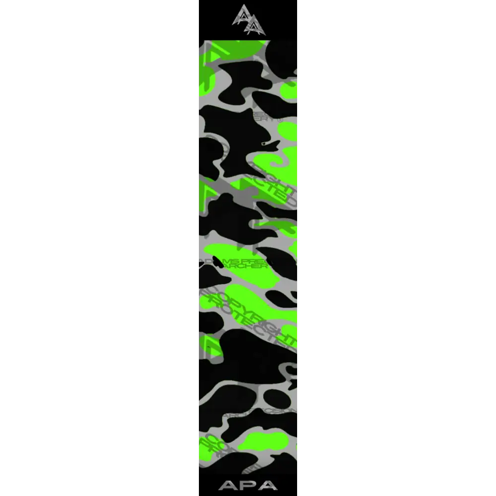 VINTAGE DUCK CAMO SERIES ARROW WRAPS - BLACK/GREEN MATTE (STANDARD)