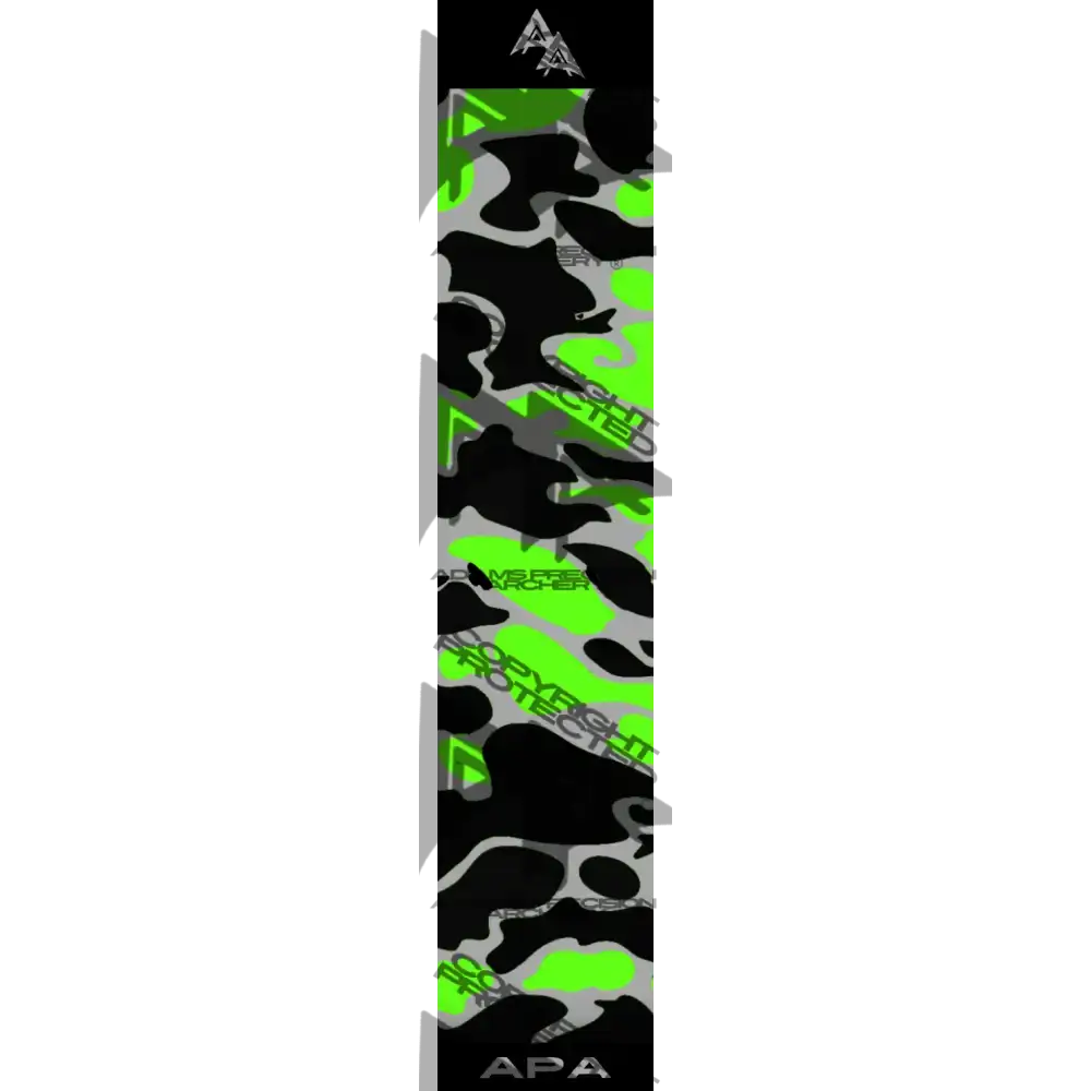 VINTAGE DUCK CAMO SERIES ARROW WRAPS - BLACK/GREEN MATTE (STANDARD)