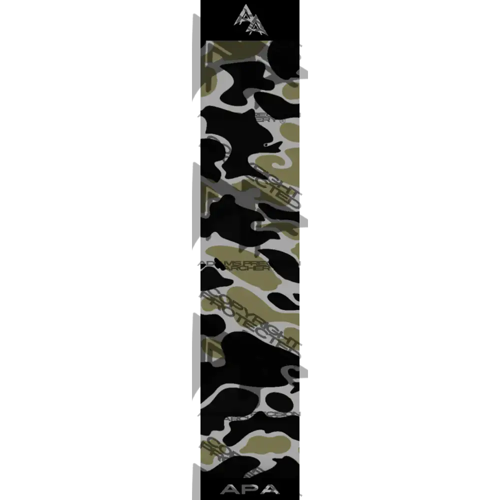 VINTAGE DUCK CAMO SERIES ARROW WRAPS - BLACK/OD GREEN MATTE (STANDARD)