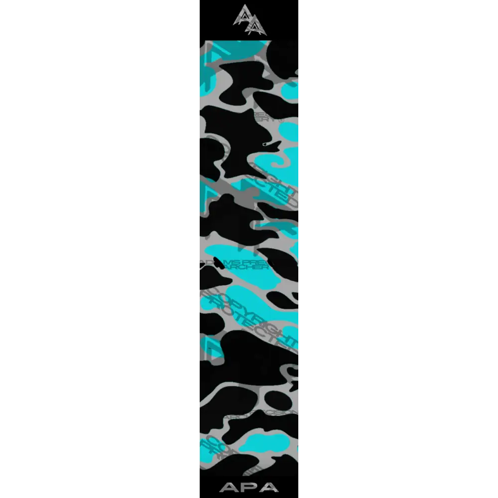 VINTAGE DUCK CAMO SERIES ARROW WRAPS - BLACK/TEAL MATTE (STANDARD)