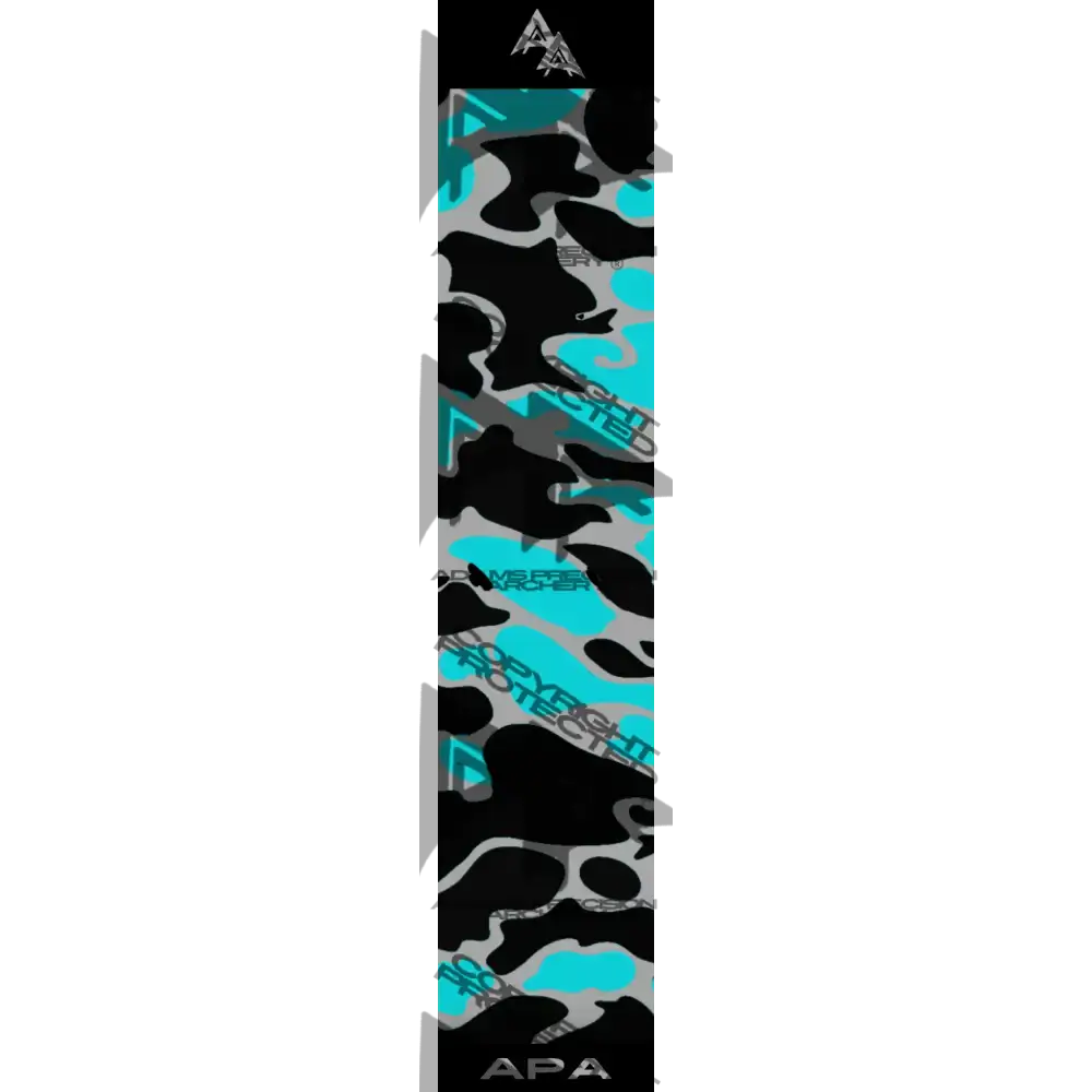 VINTAGE DUCK CAMO SERIES ARROW WRAPS - BLACK/TEAL MATTE (STANDARD)