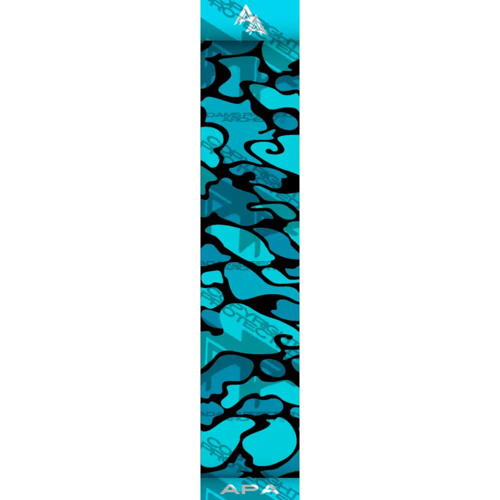 VINTAGE DUCK CAMO SERIES ARROW WRAPS - TEAL/BLACK MATTE (STANDARD)