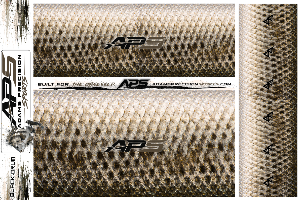 AP Sports Rod Wrap Pack - BLACK DRUM
