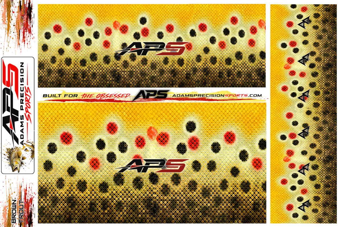 AP Sports Rod Wrap Pack - BROWN TROUT
