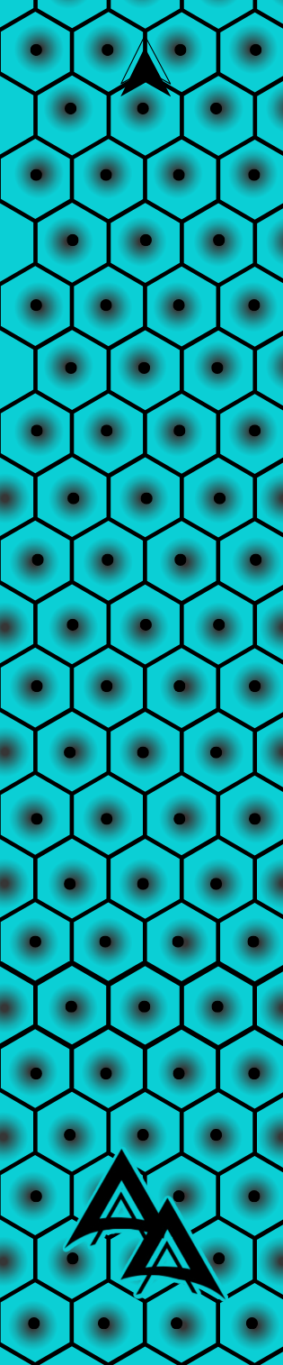 BULLSEYE HEX | TEAL SIZE:  1