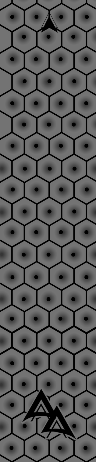 BULLSEYE HEX | SHALE SIZE:  1
