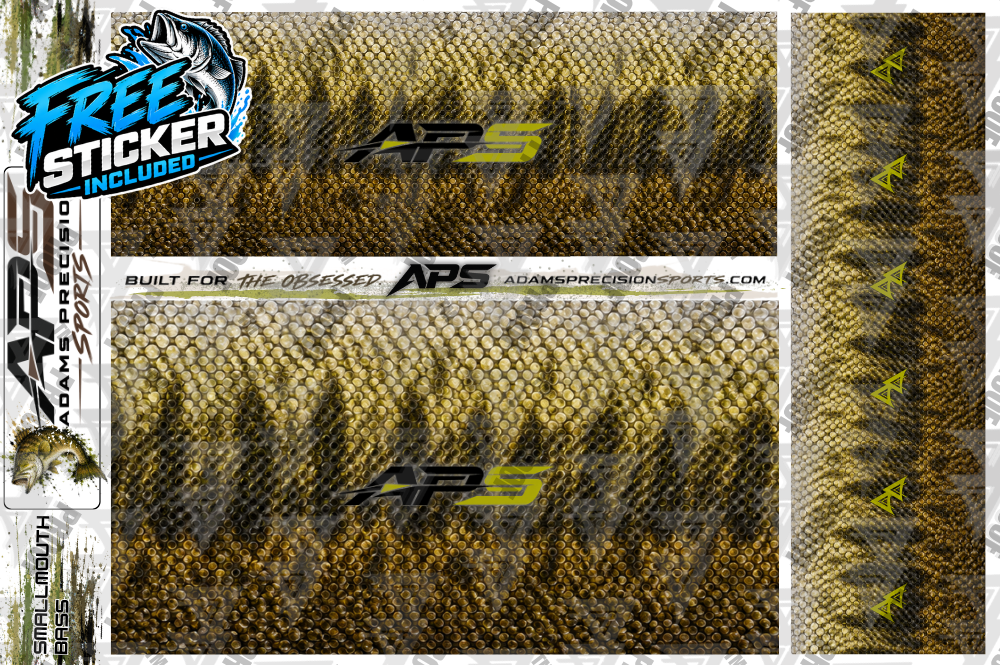 AP Sports Rod Wrap Pack - SMALLMOUTH BASS