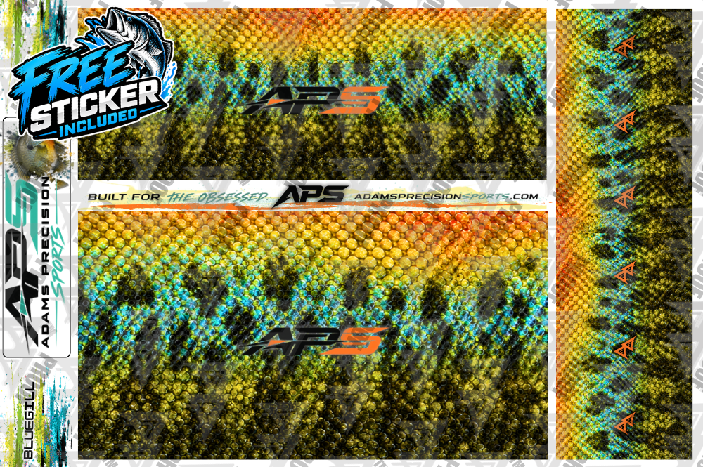 AP Sports Rod Wrap Pack - BLUE GILL