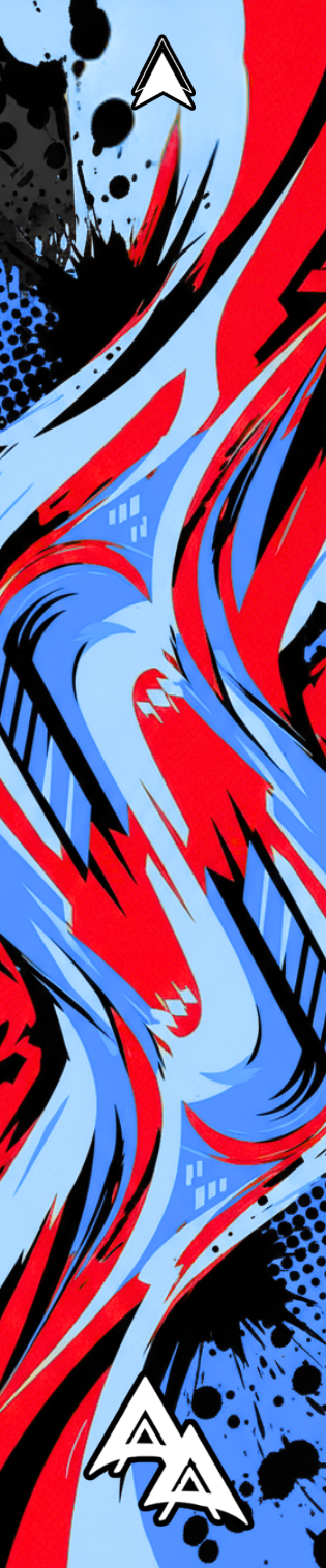 APA PATTERNS SERIES ARROW WRAPS - AI GEN RED | BLUE ONE