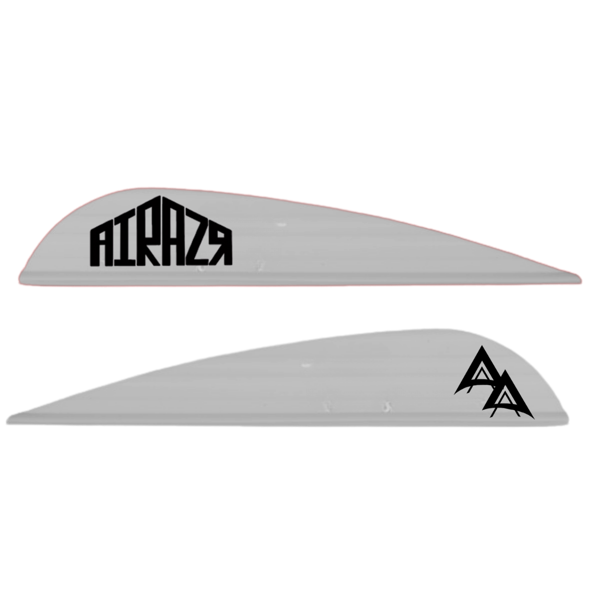 ADAMS PRECISION ARCHERY LOGO VANES | AAE AIRAZR 26 - 50ct SPLIT COLOR