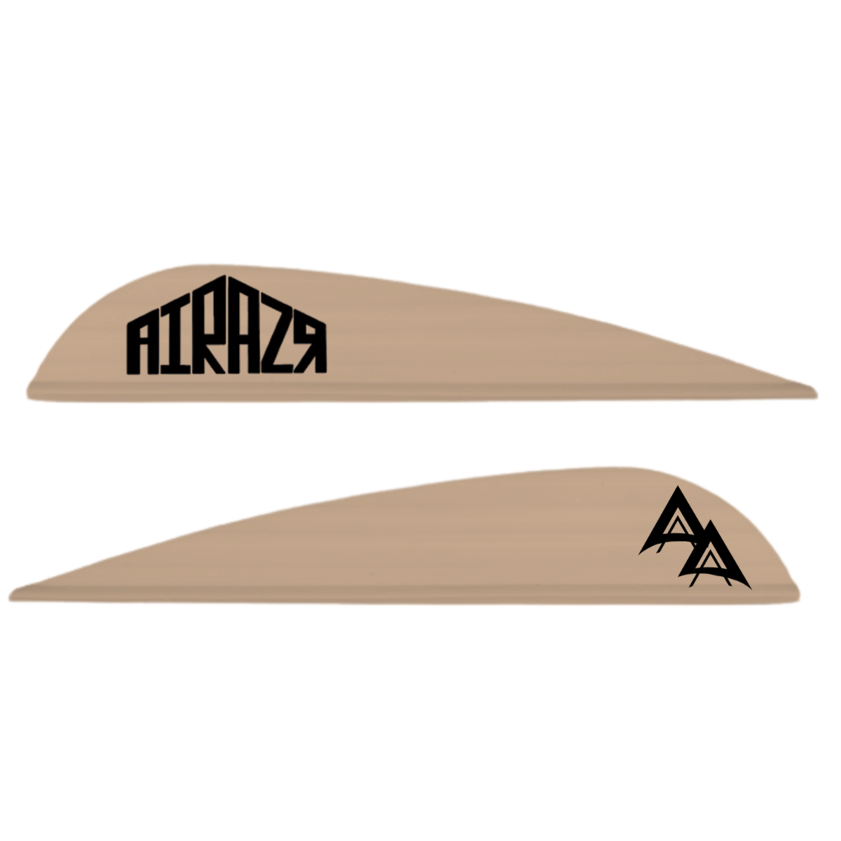 ADAMS PRECISION ARCHERY LOGO VANES | AAE AIRAZR 26 - 50ct SPLIT COLOR
