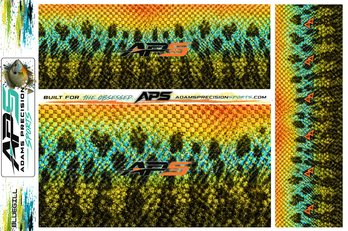 AP Sports Rod Wrap Pack - BLUE GILL