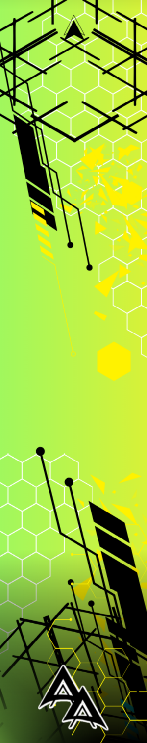 ABSTRACT GREEN/YELLOW SIZE:  1