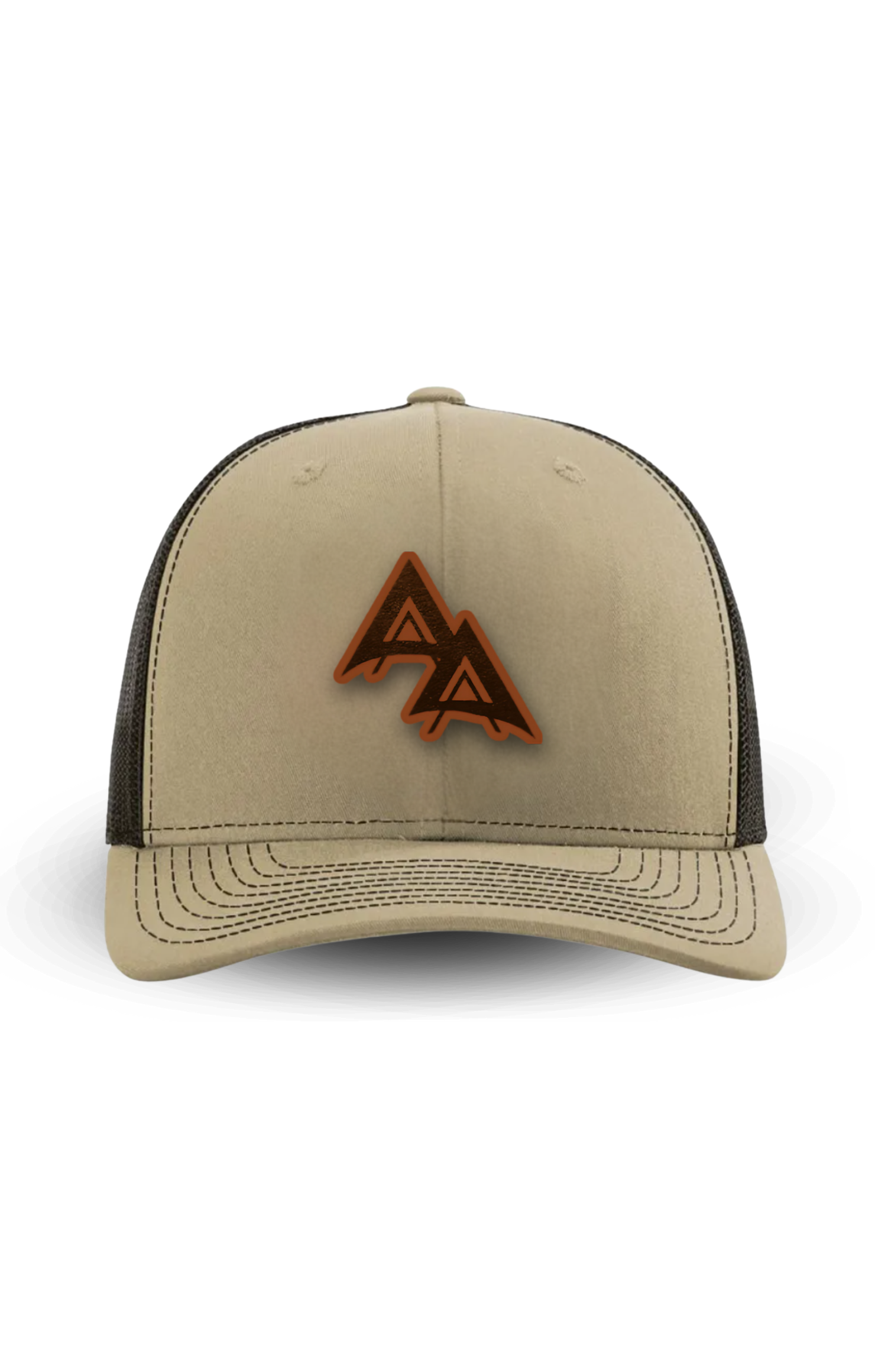 APA RICHARDSON 112 HAT - APA OUTLINE LOGO PATCH BROWN | KHAKI/COFFEE