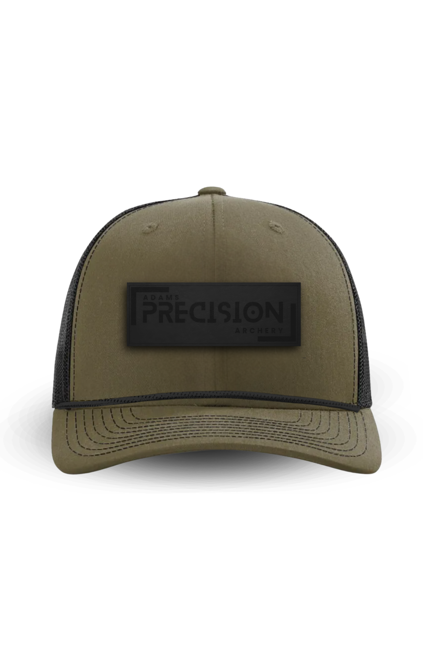 APA RICHARDSON ROPE TRUCKER HAT - APA RECTANGLE PATCH BLACK  | LODEN/BLACK