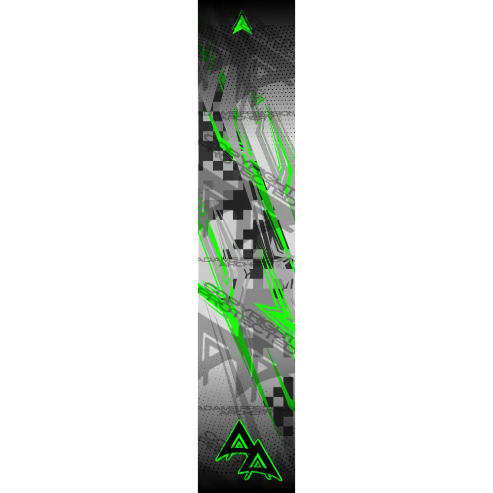 ABSTRACT GRAND PRIX SERIES ARROW WRAPS - GREEN MATTE (STANDARD)