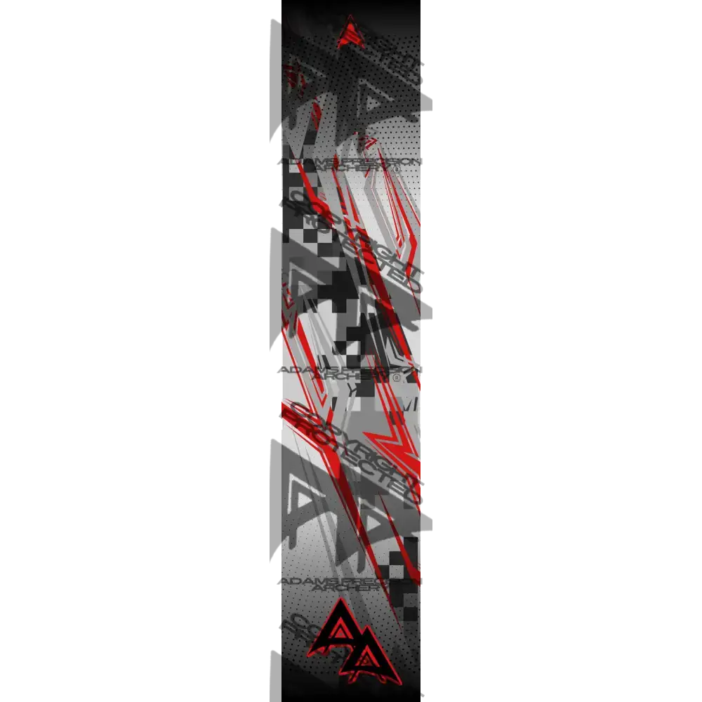 ABSTRACT GRAND PRIX SERIES ARROW WRAPS - RED MATTE (STANDARD)