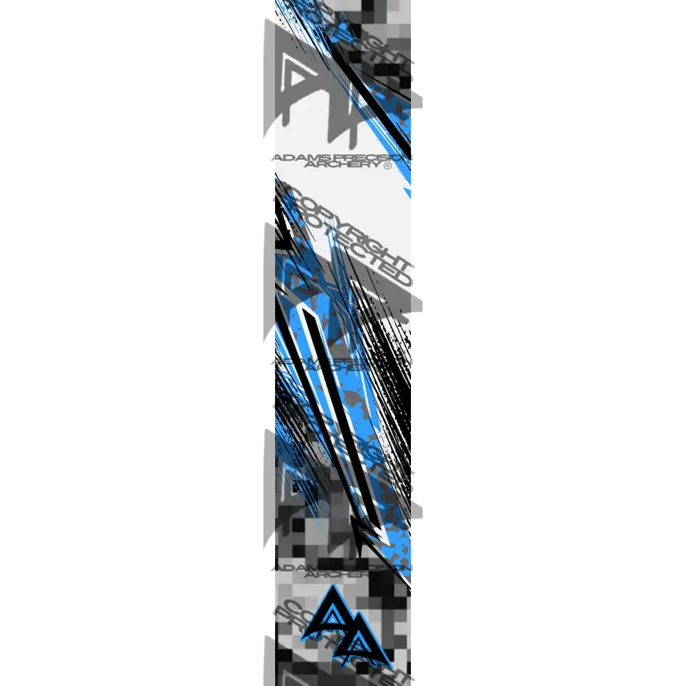 ABSTRACT SHIFTED SERIES ARROW WRAPS - LIGHT BLUE MATTE (STANDARD)