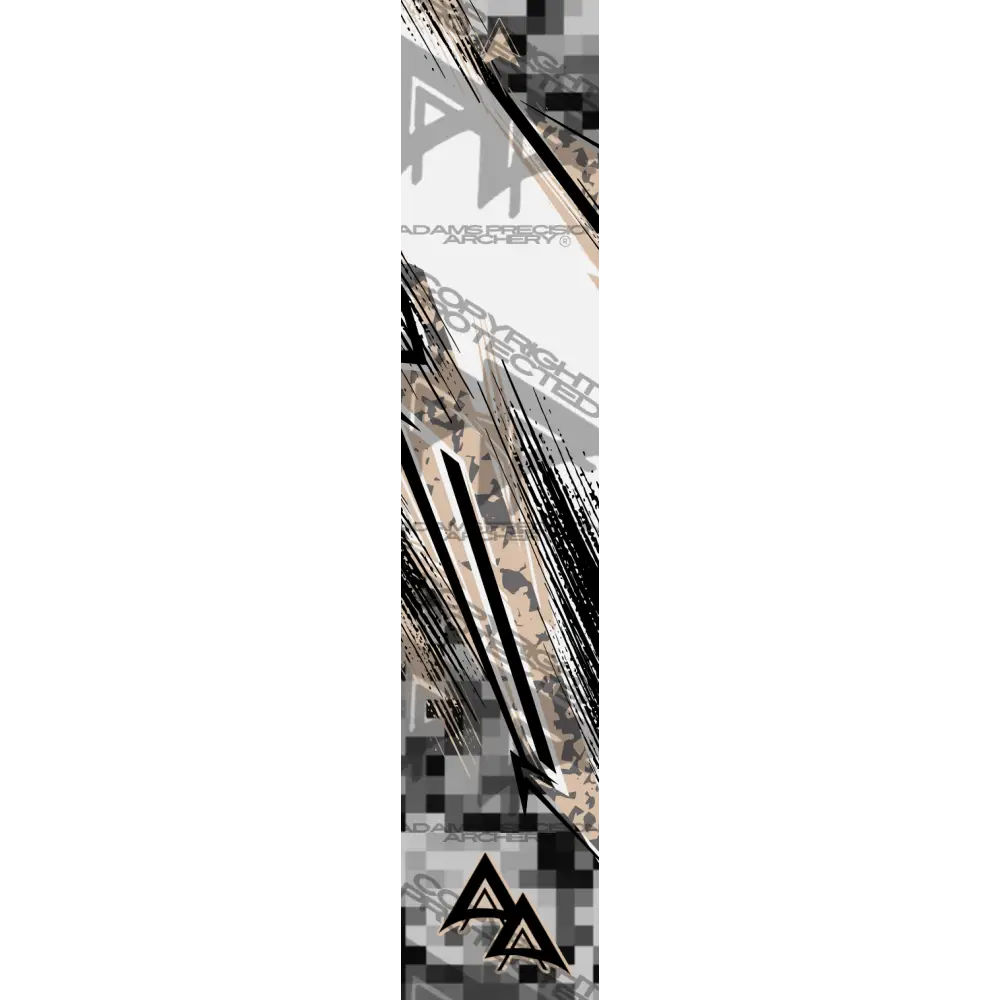 ABSTRACT SHIFTED SERIES ARROW WRAPS - SAND MATTE (STANDARD)
