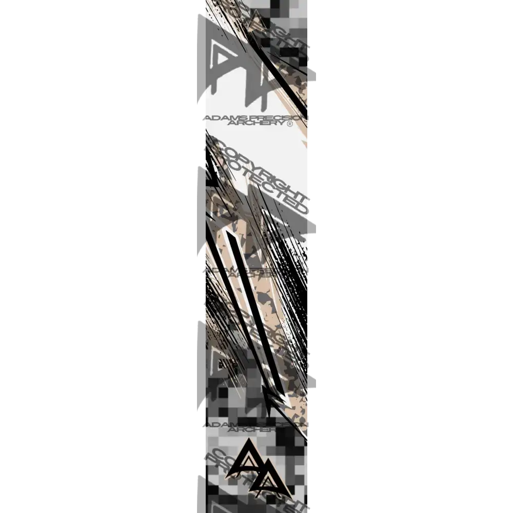 ABSTRACT SHIFTED SERIES ARROW WRAPS - SAND MATTE (STANDARD)