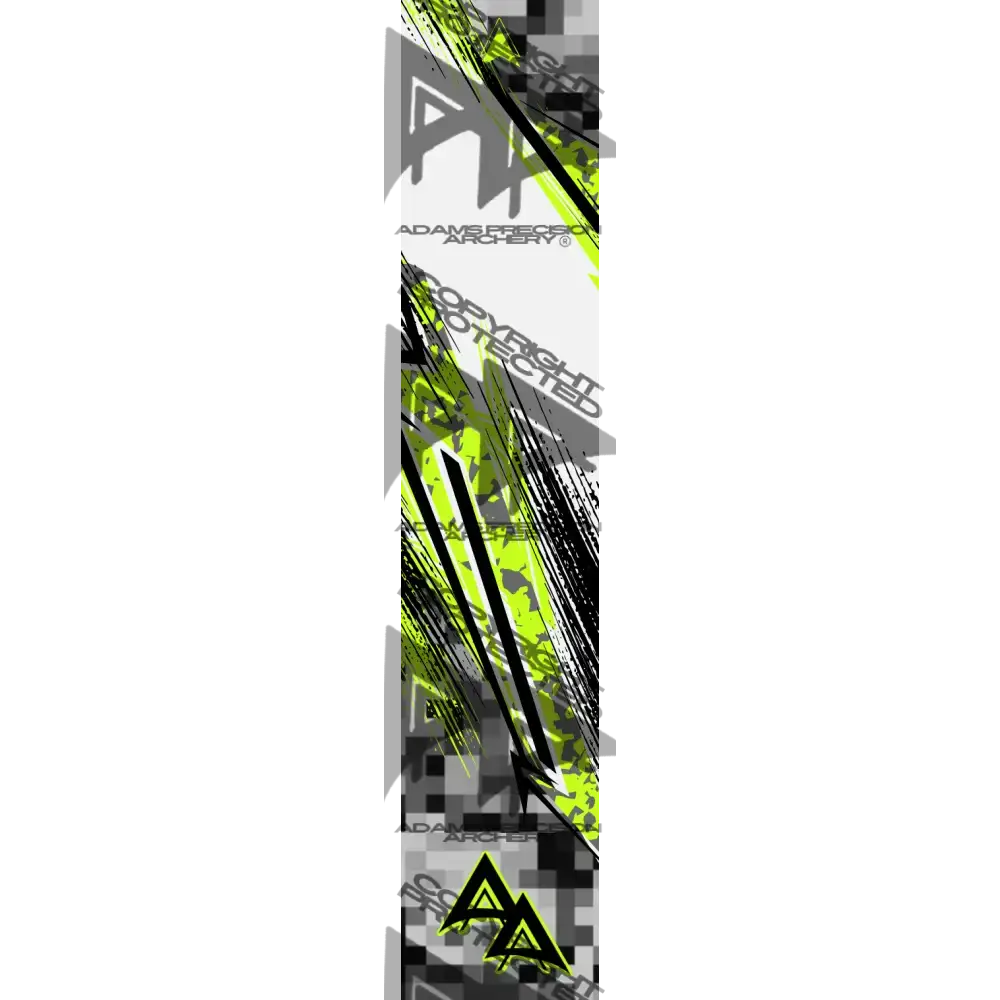 ABSTRACT SHIFTED SERIES ARROW WRAPS - YELLOW MATTE (STANDARD)