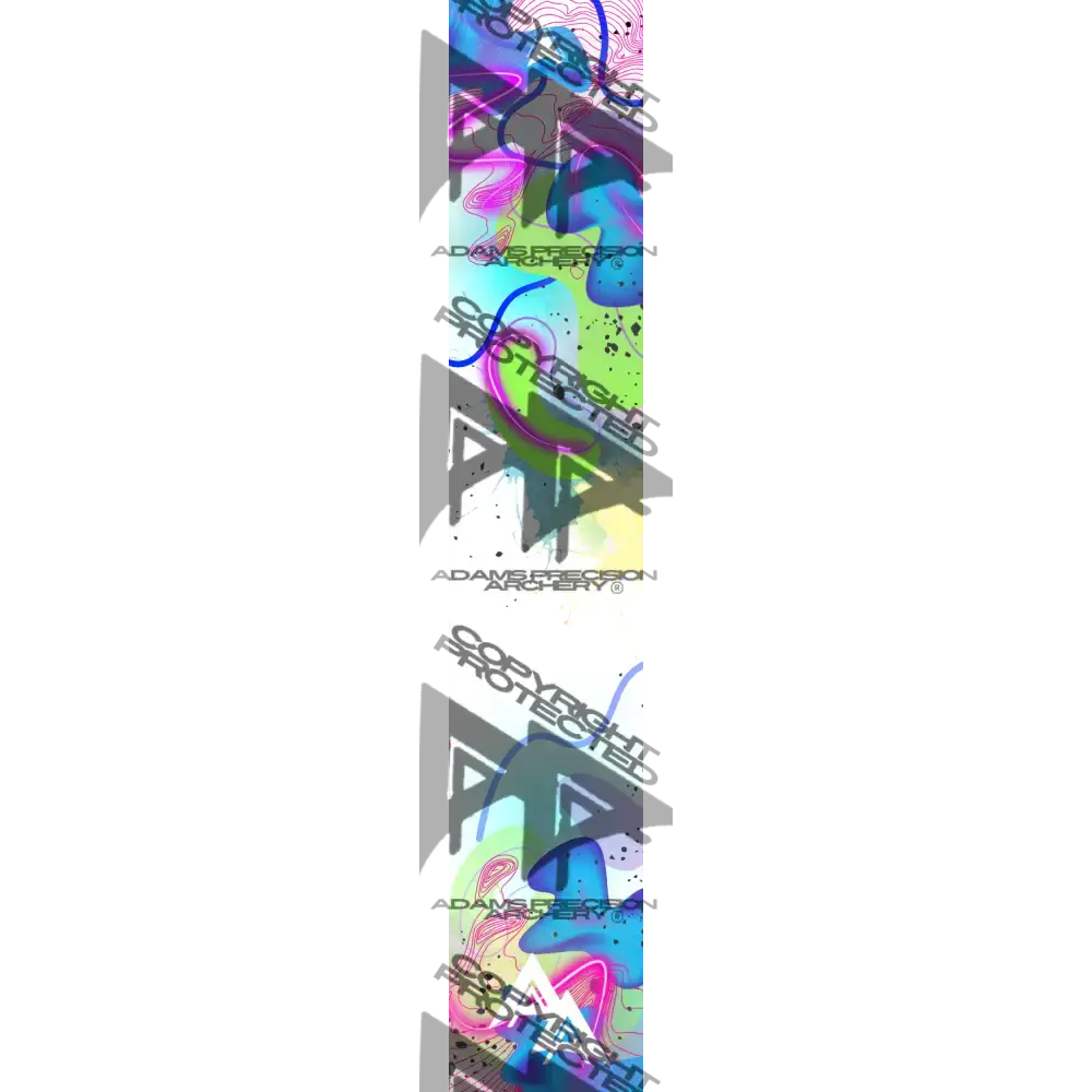 APA 90S SERIES ARROW WRAPS - NEON BUBBLES
