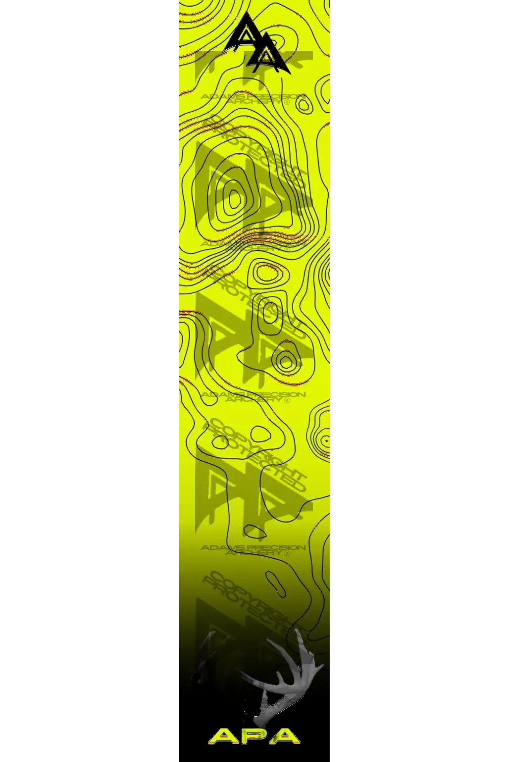 APA ANTLER TOPO SERIES ARROW WRAPS - YELLOW